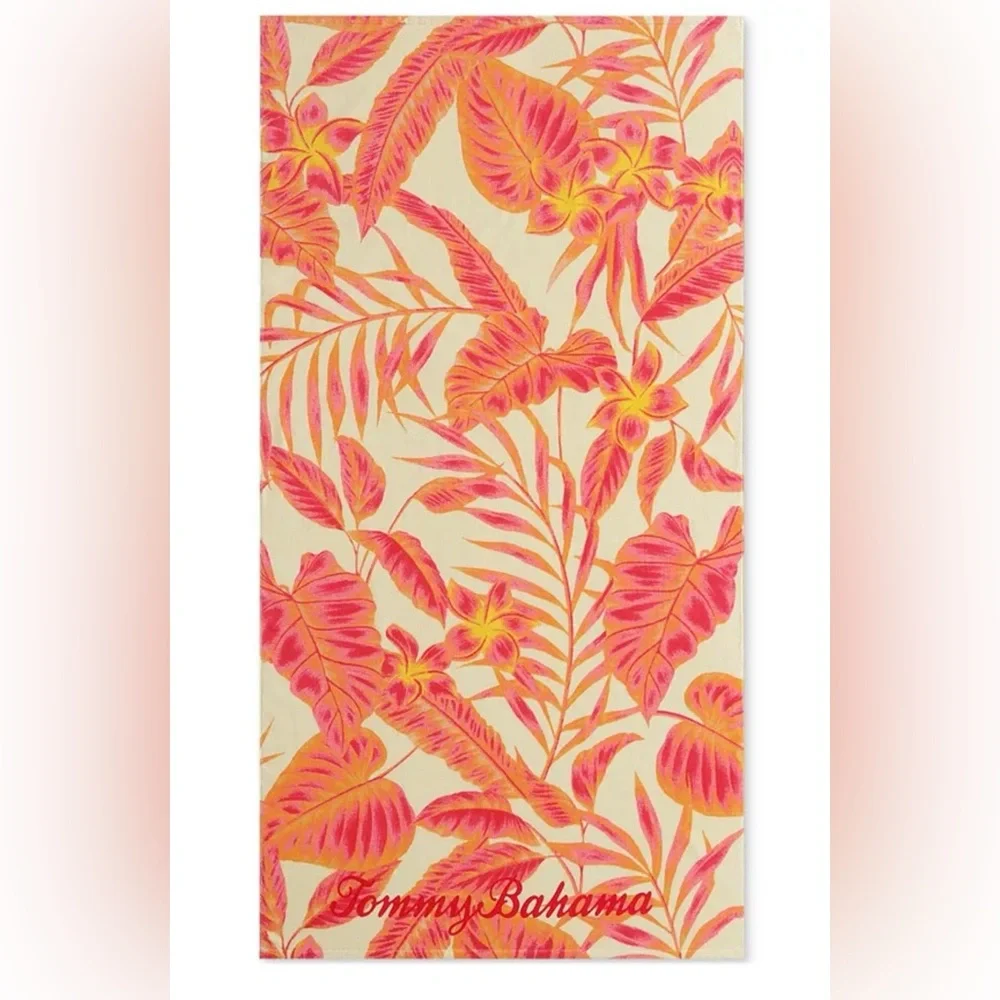 🏝️Tommy Bahama Home Palm Beach Bliss Cotton Oversized Beach Towel, 72